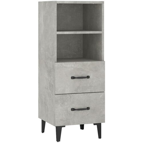 Maison Chic Komoda - Predalnik betonsko siva 34,5x34x90 cm konstruiran les, (21720232) Cene