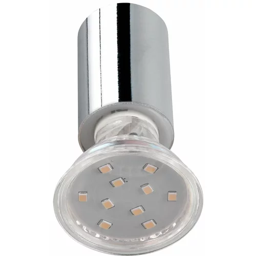 Tri O Zidna svjetiljka u sjajnoj srebrnoj boji (duljina 10 cm) Lorenzo -