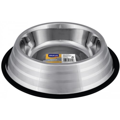 Vitakraft Metalna posuda s gumom, 0,9 l, 17 cm Cene
