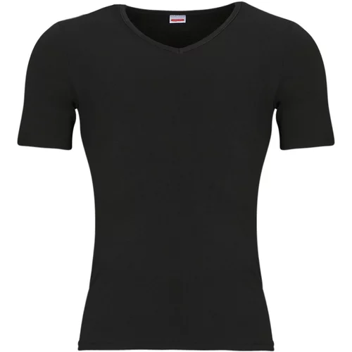 Damart Spodnje majice CLASSIC SHORT SLEEVE V-NECK T SHIRT GRADE 3 Črna