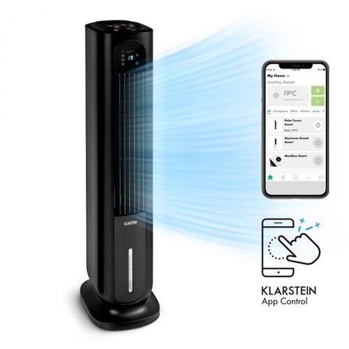 Klarstein Polar Tower Smart, ventilator, hladilnik zraka, 7 L, 85 W, daljinski upravljalnik, 5 x hladilni boks Cene