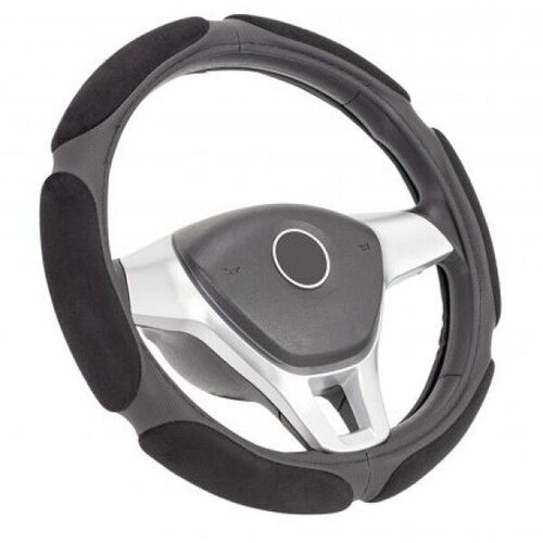Oem Navlaka za volan Race, 38 cm, Crna Cene