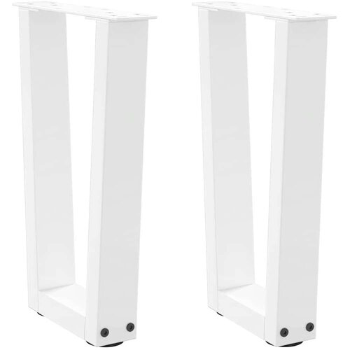  Noge za blagovaonski stol V-oblika 2 kom bijele 38x(42-43 3) cm Cijene