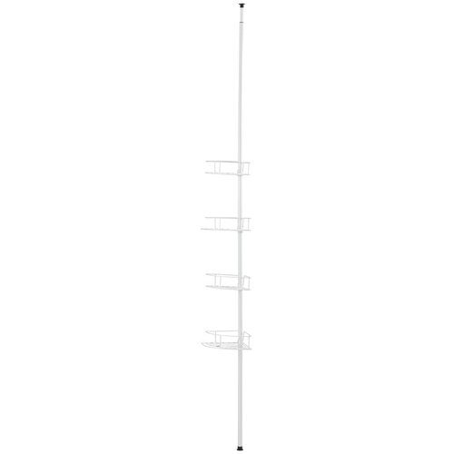 Wenko 26015100 - Uglovna polica DOLCEDO 31x230 cm nerđajući čelik/bela Slike