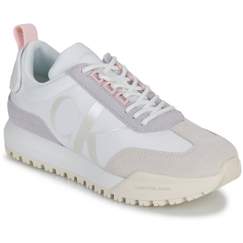Calvin Klein Jeans Nizke superge TOOTHY RUNNER LACEUP MIX PEARL Bela Slike