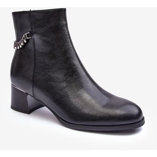 Kesi Leather low-heeled shoes black Rennie