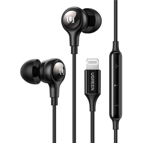 Ugreen stereo slu&amp;scaron;alice (30631) - in-ear s mfi lightning priključkom - crne Slike
