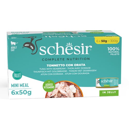 Schesir Complete Nutrition fileti u želeu 6 x 50 g - Tuna s oradom Cijene