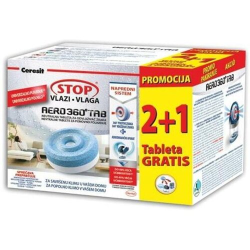 Ceresit STOP VLAGI - AERO 360&amp;deg; NEVTRALNE 3X450 G 2 + 1 GRATIS Slike