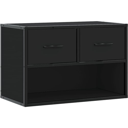 Maison Chic TV omarica - TV enota - Televizijska omarica črna 60x31x39,5 cm inženirski les in kovina, (21702250) Cene