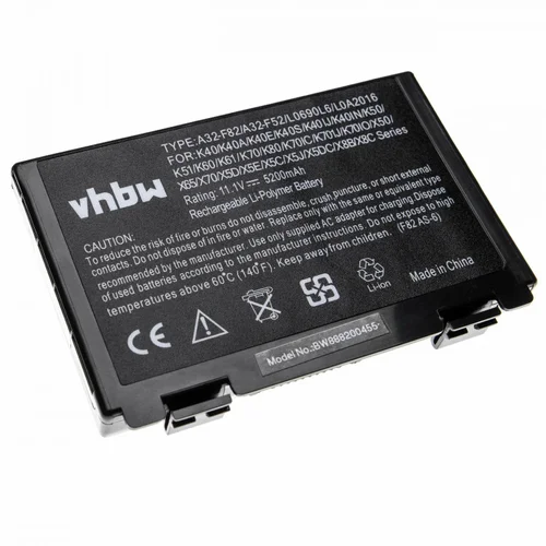  Baterija za Asus A32 / F52 za serije F / K / P / X / Pro, 5200 mAh