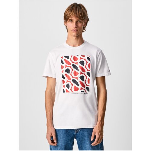 Pepe Jeans White Men&amp;#039;s T-Shirt Agin - Men Slike