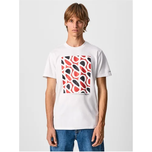 Pepe Jeans White Men's T-Shirt Agin - Men