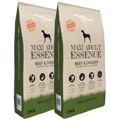  Suha hrana za pse Maxi Adult Essence BeefChicken 2 vreči 30 kg