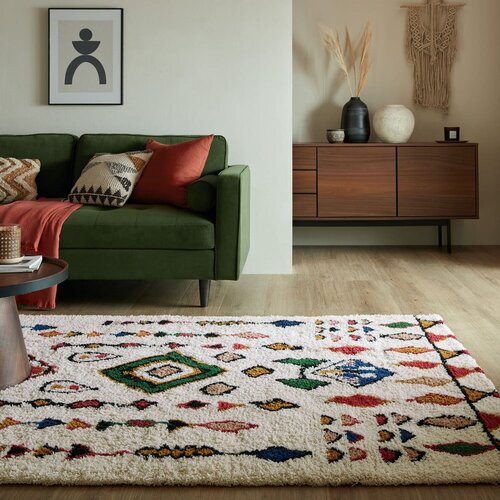 Flair Rugs Kremno bela ročno tkana volnena preproga 200x290 cm Moroccan Fes &amp;ndash; Slike