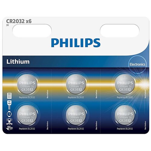 Philips CR2032P6/01B-6 kom litijumska dugmićasta baterija CR2032 MINICELLS 3V 240mAh Cene