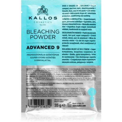 Kallos Bleaching Powder Advanced 9 puder za posvetlitev in pramene 35 g