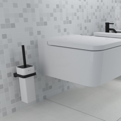  nimco mac 29094K-90 - zidna wc četka maya bela/mat crna Slike