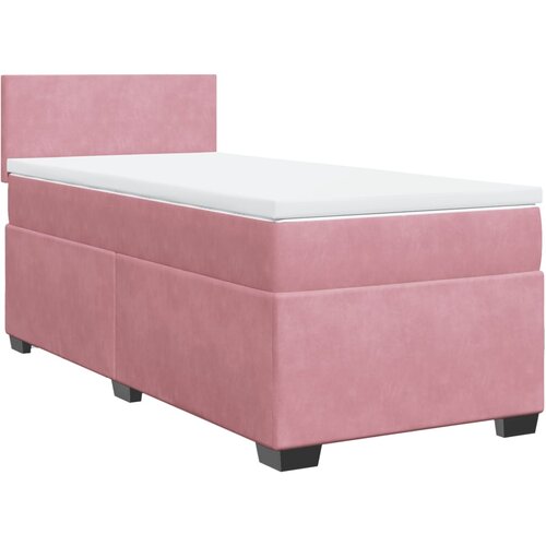 Maison Chic Box spring postelja - Vzmetna postelja z vzmetnico roza 100x200 cm žamet SL10475, (21884413) Slike
