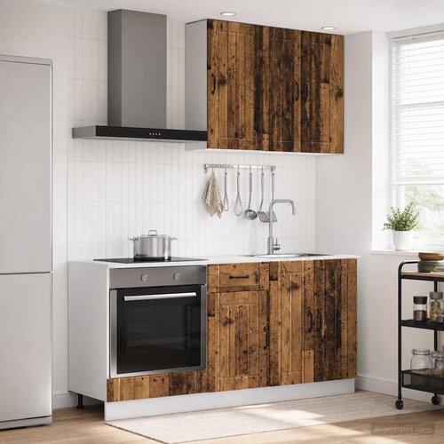  Kuhinjska jedinica LUCCA 5 pcs Staro drvo Konstruirano drvo Cene