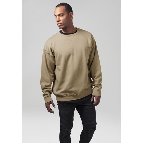 Urban Classics Oversized Open Edge Crew warm sand Slike