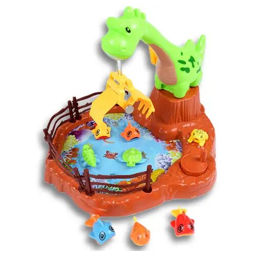 Magic Toys Ribolov z dinozavrom Ribiška igrača z žerjavom in ribami Cene