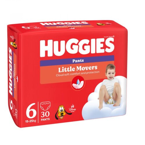 Huggies Little Movers Pants hlačne plenice za enkratno uporabo 15-25 kg 30 kos Cene