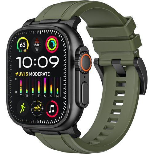 INF Pa&scaron;ček za Apple Watch s patentom EU za serije 1-9, SE in Ultra Green, (5000079519) Cene
