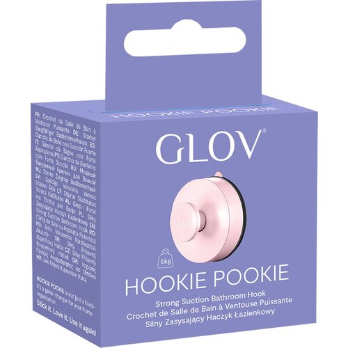 Glov Hookie Pookie Strong Suction Bathroom Hook - Pink Slike