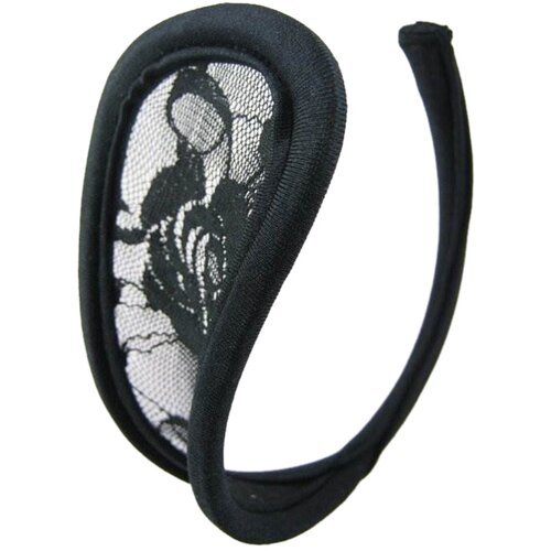 SuperLove Invisible Strapless C String Transparent Floral Lace Black Cijene