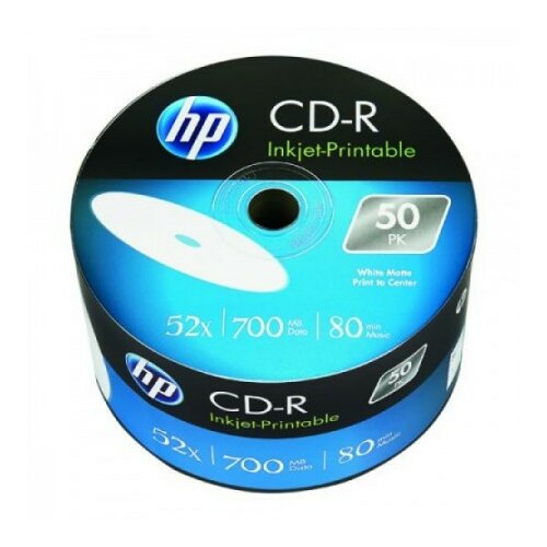 Hp CD-R 52X 50PK BULK 700MB/PRINTABLE 69301 disk Slike