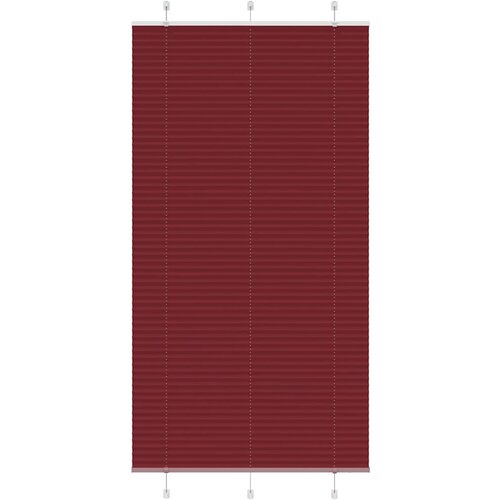 vidaXL Plisirana žaluzija bordo rdeča 110x200 cm širina blaga 109,4 cm poliester, (5000297524) Cene