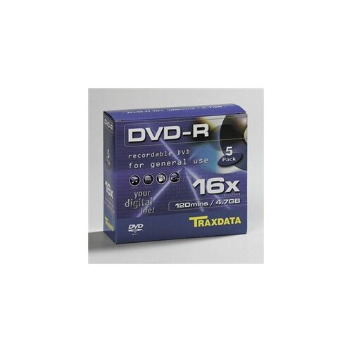  DVD-R TRAXDATA, 4.7GB, 16X, SLIM BOX 5 kom Cijene