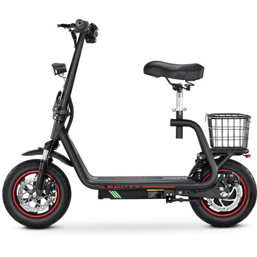Bogist M5Pro-S Električni Skuter - 500W Motor 48V13AH Baterija 35KM Doseg Kolutna Zavora - Črna Rdeča, (21257039) Slike