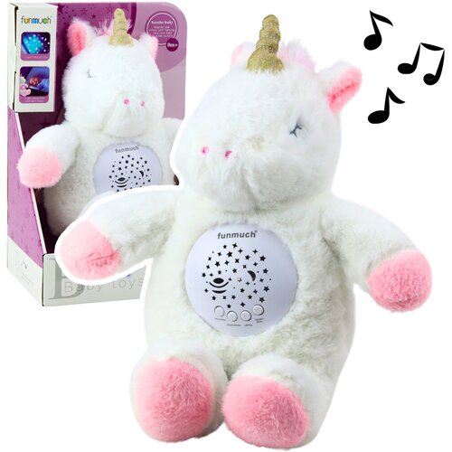 Plišana igračka jednorog sa projektorom i zvučnim efektima - bijeli Cijene