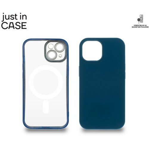 Just In Case 2u1 extra case mag mix plus paket plavi za iphone 15 Cene