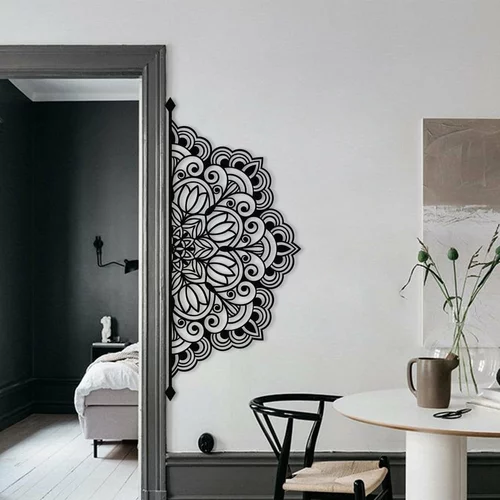 Wallity Kovinska stenska dekoracija 160x70 cm Mandala – Wallity