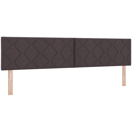  Boxspring krevet s madracem Tamno smeđa 200 x 200 cm Tkanina Slike