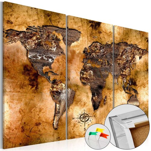  Slika na plutenoj podlozi - Shade of Gold [Cork Map] 120x80 Cijene