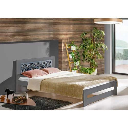 Dolmar - drvo krevet Kosma 160x200 cm - antracit
