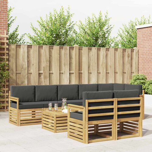  Set vanjskih sofa 8 pcs Bijela i antracit 59 x 59 x 37 cm Cene