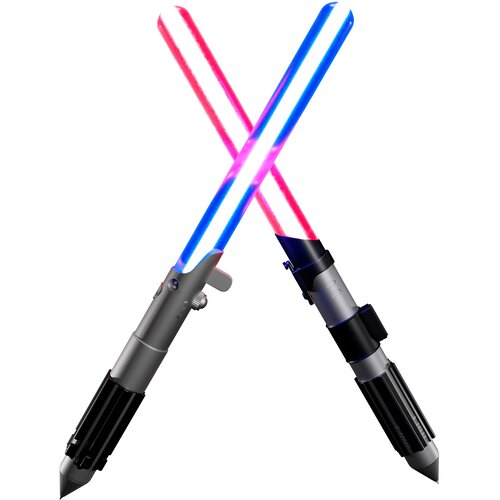 Grupo set 2 kemijske olovke svjetlosni mačevi s LED svjetlom Slike