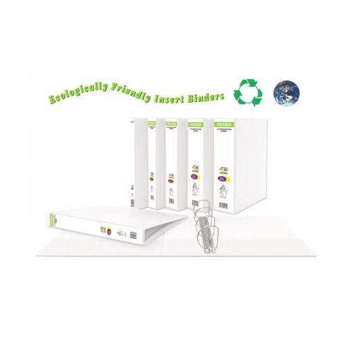  Klaser za prezentaciju r40mm, 2 prstena &amp;scaron;irina 55mm Premier O+CO bela 04KLP7240A Slike