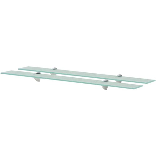 VidaXL Zidne police 2 kom staklene 90 x 20 cm 8 mm Slike