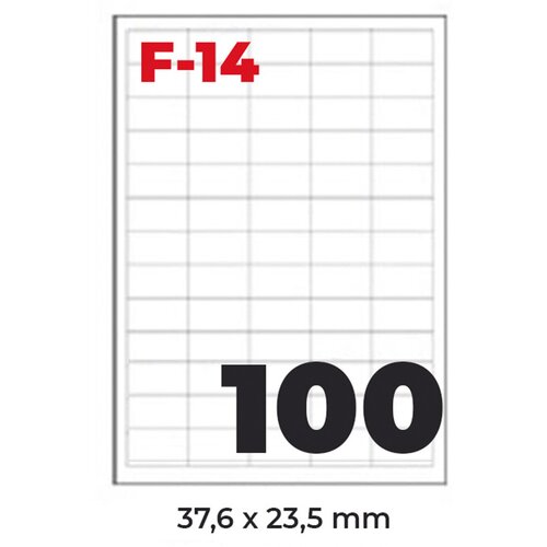  NALJEPNICA 37,6&amp;times;23,5 FORNAX F-14 ,100/1 Slike