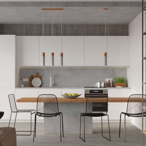  Sollux SL.0965 - Luster na sajli ZANE 1xGU10/40W/230V beton/drvo Slike