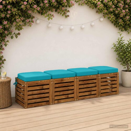  Set jastučića od 4 komada SOEST 4 pcs 100% poliester Tirkizna Cene