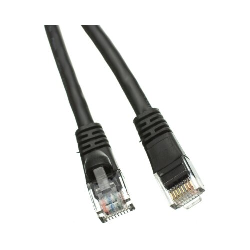 Exeshop Patchcord kabl UTP cat5e CCA 0,5m crni Slike