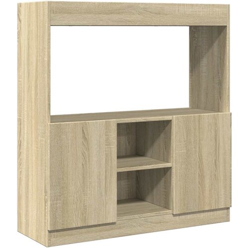 Maison Chic Visoka omara - Komoda - Predalnik sonoma hrast 92x33x100 cm inženirski les, (21719964) Slike