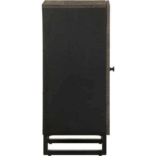 Komoda crna 40x33x75 cm Puno drvo Mango Slike